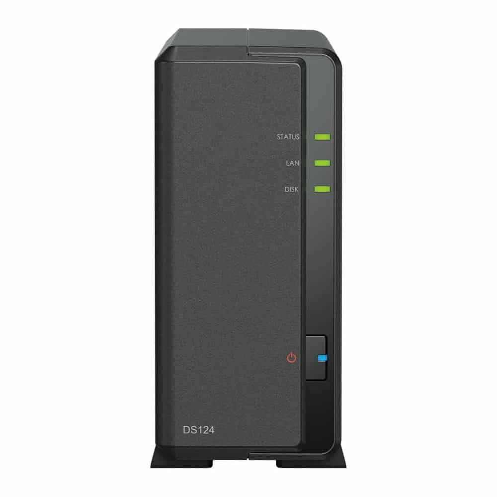 Synology DiskStation DS124 1 Bay Desktop NAS Enclosure with 1x 4TB Synology HAT3310 HDD